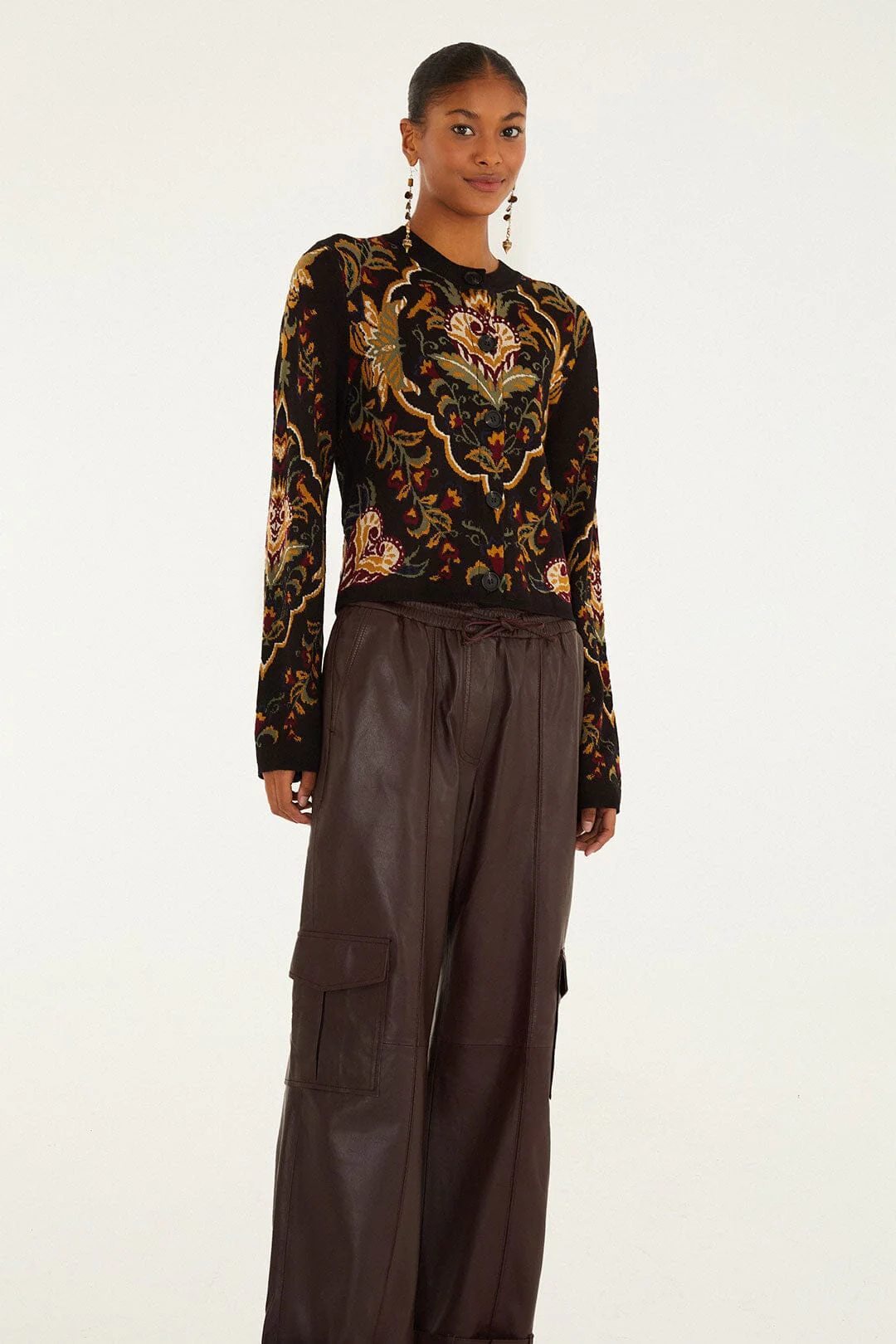 Burgundy Leather Pants