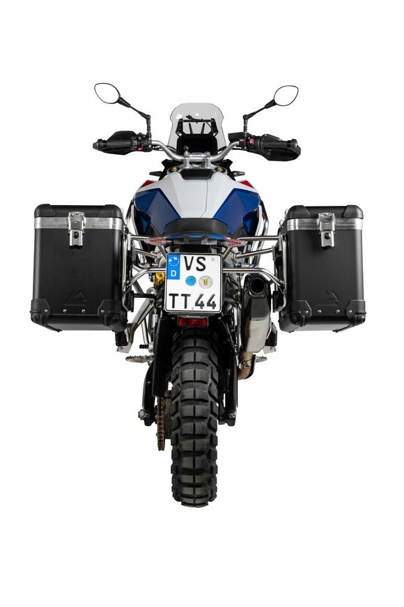 Touratech ZEGA Pro 38/45 suitcase - Black support included - Black anodizedBMW 900 F 900 GS - 2024 - 2026Ref: Trt00989A / 01-083-5787-0