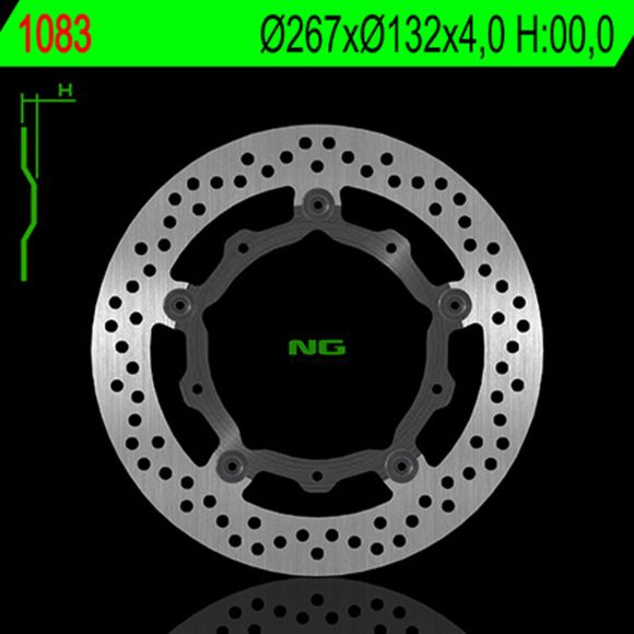Round NG floating brake discRef: NGD00266A / 1024312