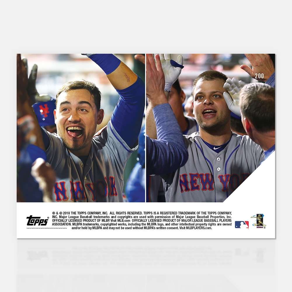New York Mets - 05/11/2018 TOPPS NOW® Card 200 - Print Run: 302