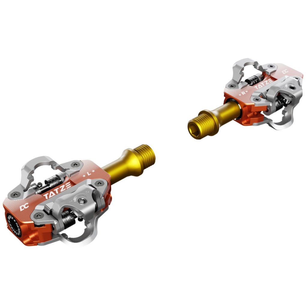 Tatze DC TI Clipless Pedals - orange