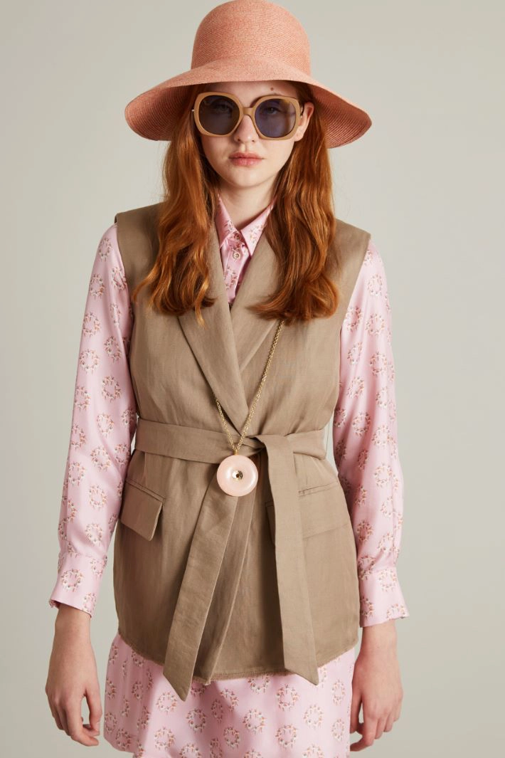 Textile paper hat - PINK