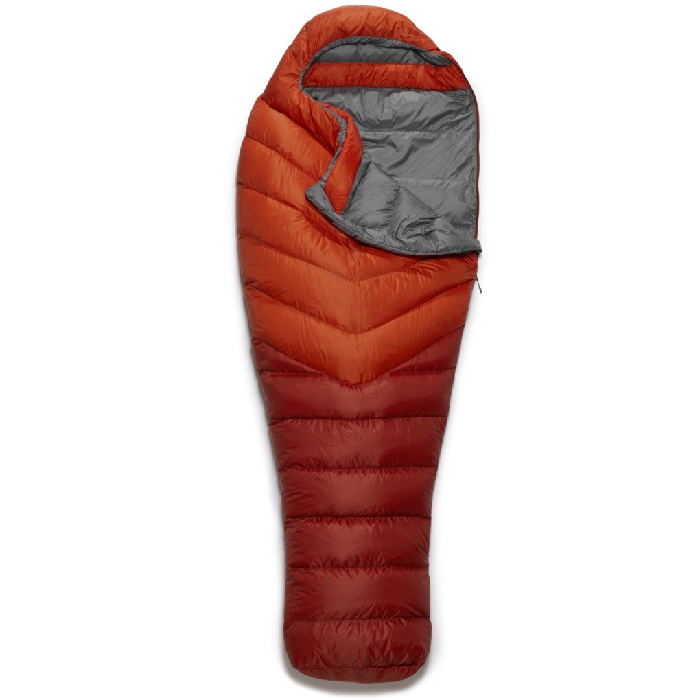 Rab Alpine 200 Down Sleeping Bag - Long - Zipper left - firecracker