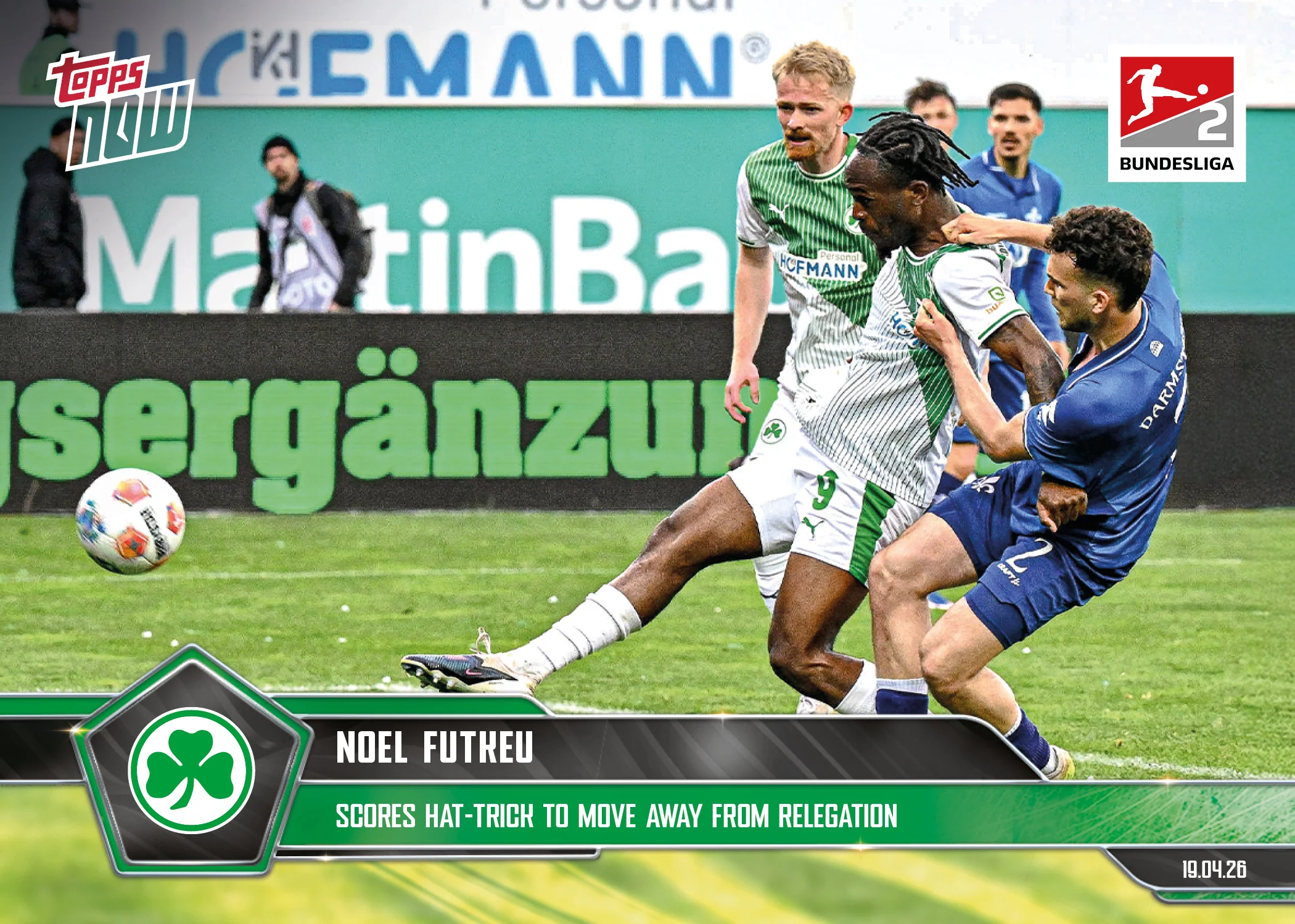 Noel Futkeu - 2025-26 Bundesliga Topps NOW® - Card 176 - PR: 80