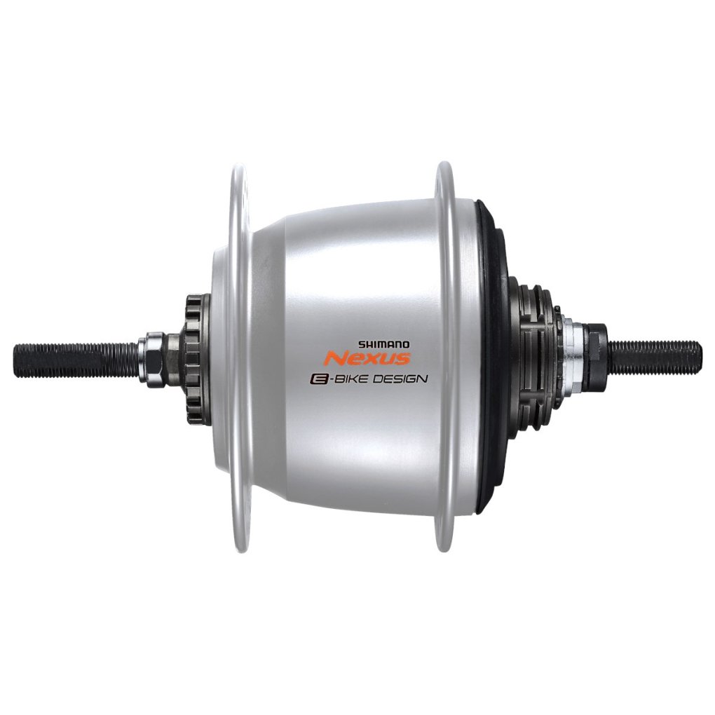 Shimano Nexus STePS SG-C7000-5R/5V Internal Gear Hub for E-Bike - Rim Brake - 10x135mm Nut Type - 5-Speed - silver