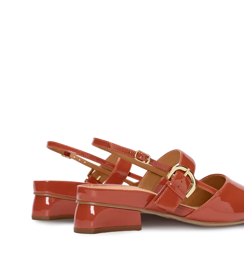 Eider Terracotta Patent Leather Flats