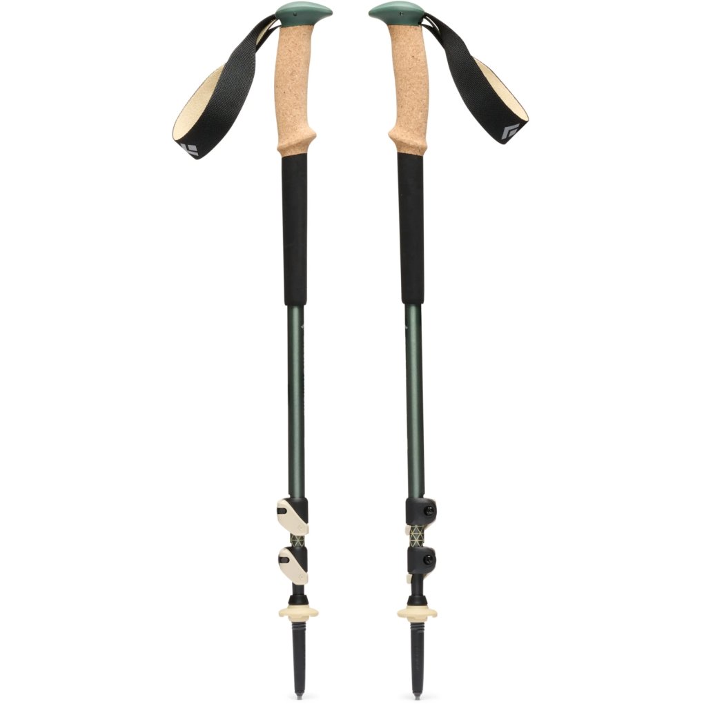 Black Diamond Trail Cork Trekking Poles (Pair) - Laurel Green