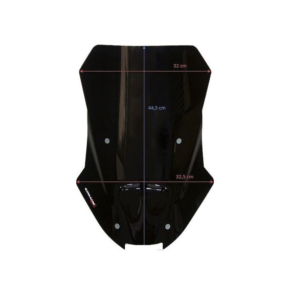 Ermax touring screen (45 cm) - BlackHONDA 350 ADV 350 - 2022 - 2025Ref: EM1923