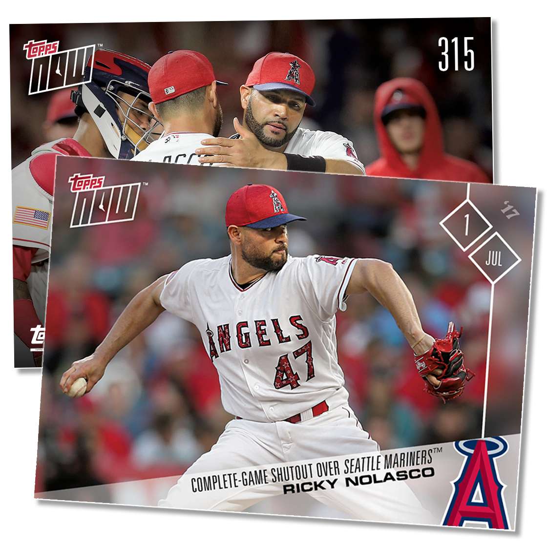 Ricky Nolasco - 07/01/2017 TOPPS NOW® Card 315 - Print Run: 192