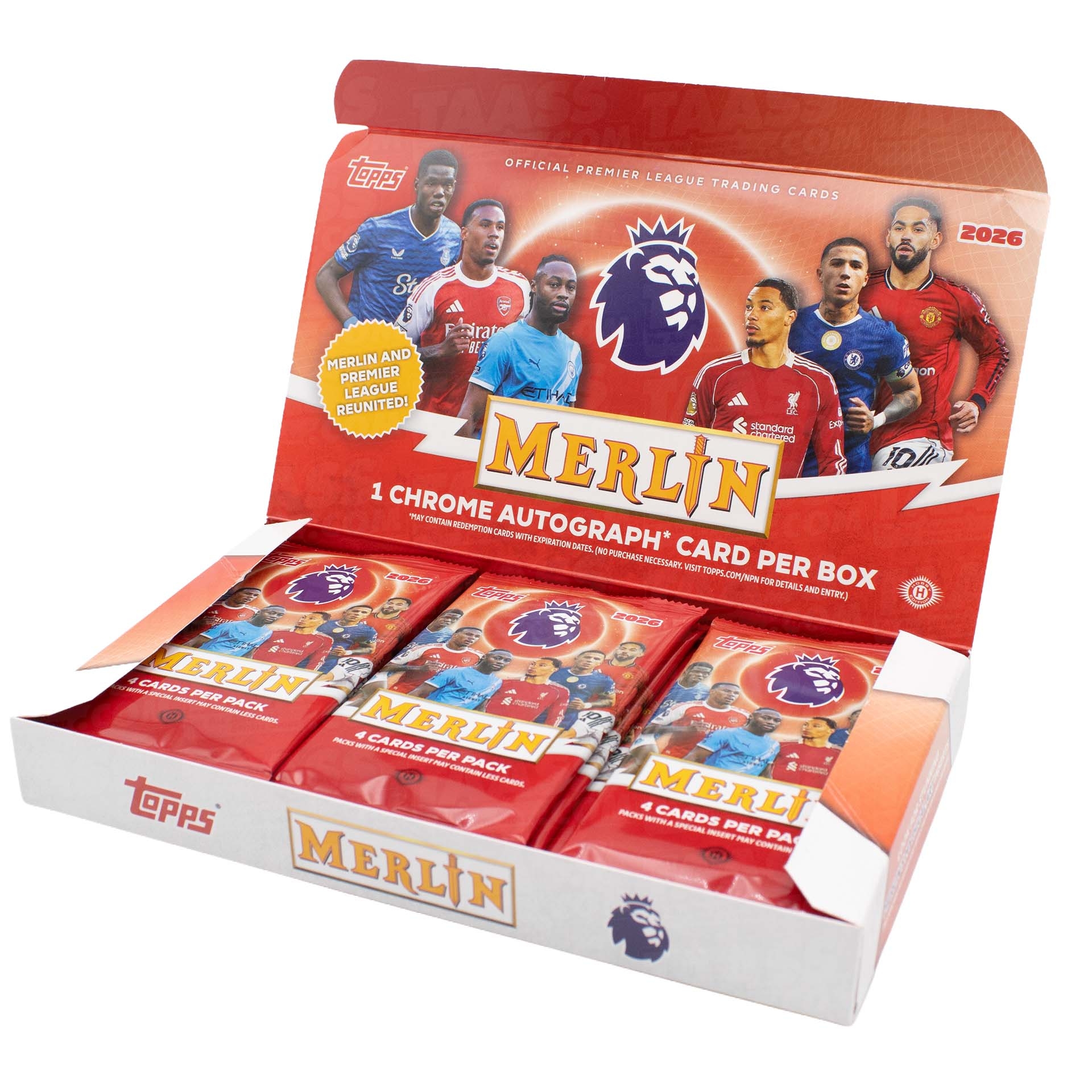 2025/26 Topps Merlin Premier League Soccer EPL Hobby Box