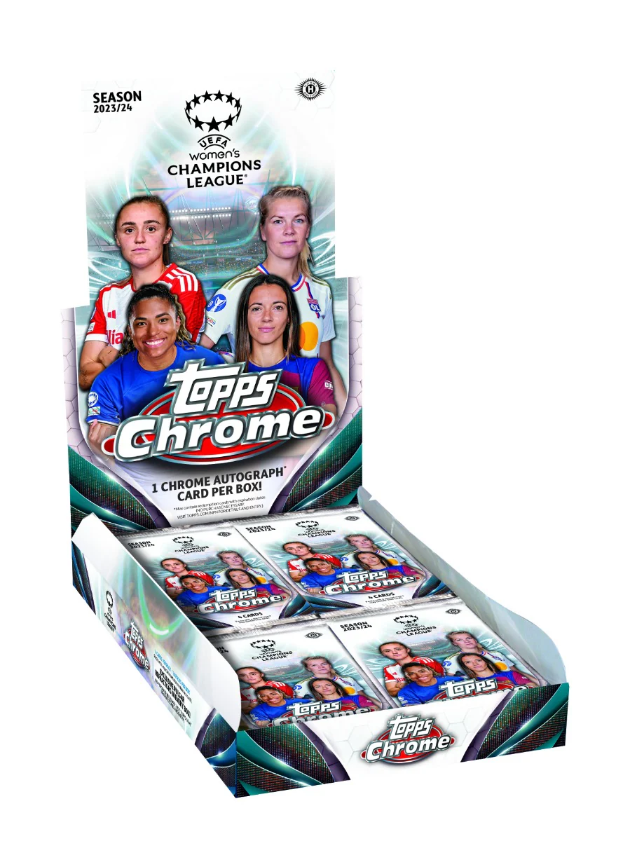 2023-24 Topps Chrome® UEFA Women's Champions League - Hobby Box