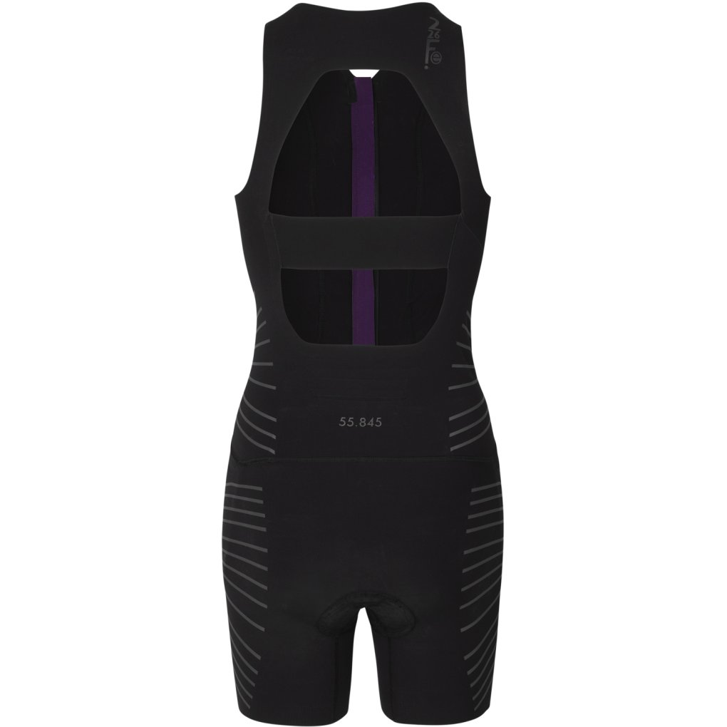 Fe226 Women's AeroForce Sleeveless Open-back Speed Suit - black