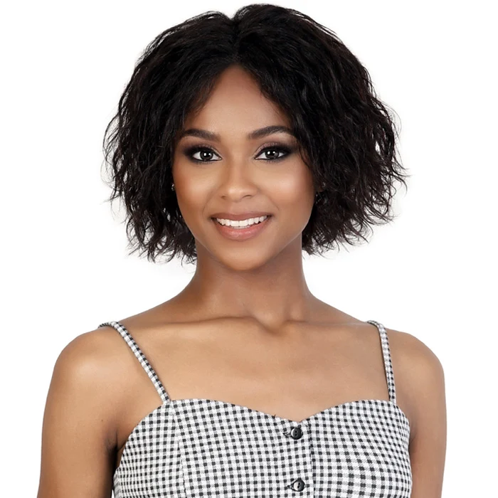 Motown Tress Secret Glueless 100% Virgin Remy Human Hair 13x4 HD Lace Front Wig - FRENCH WAVY BOB 10