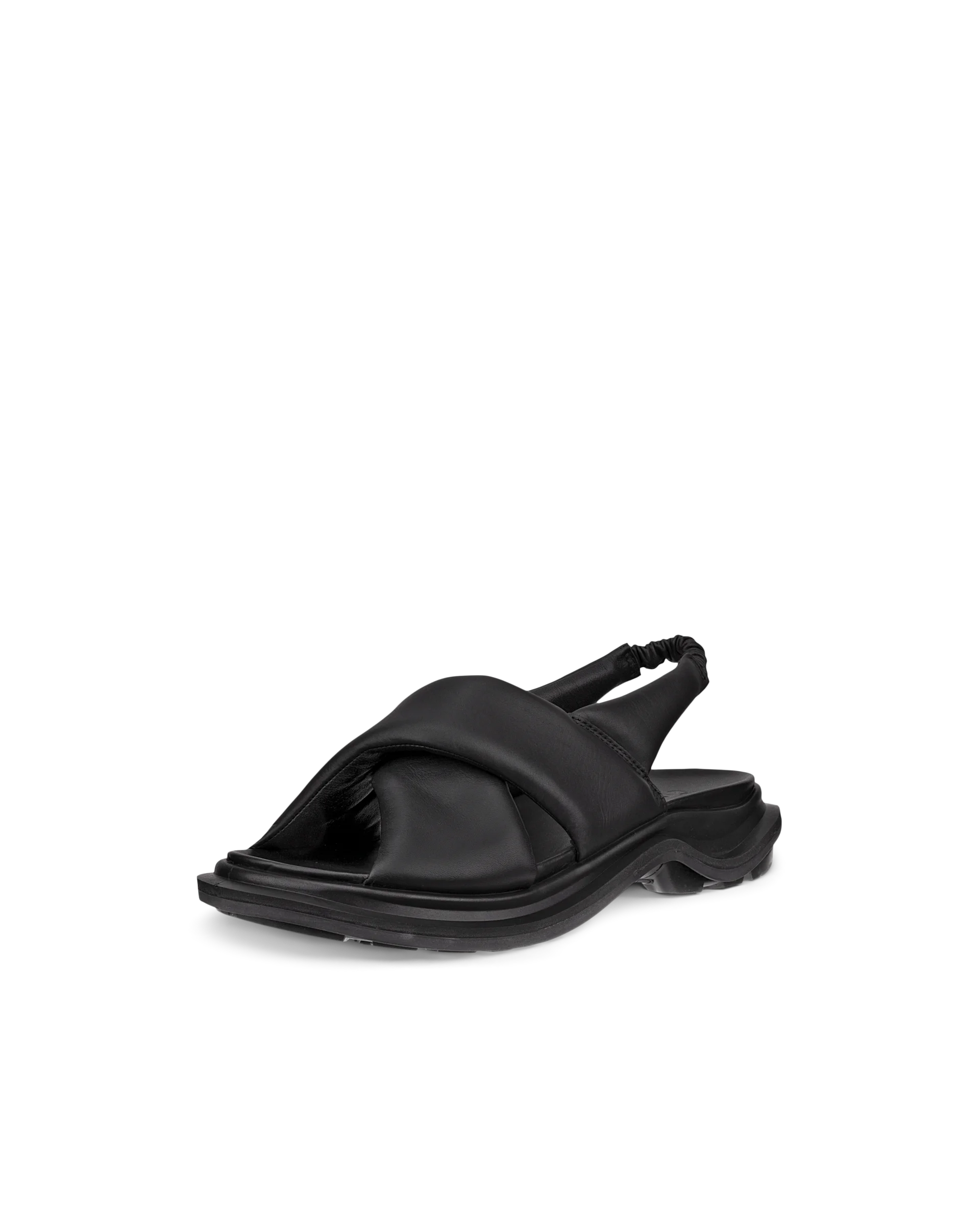 ECCO OFFROAD Damen Trekkingsandale aus Leder Schwarz