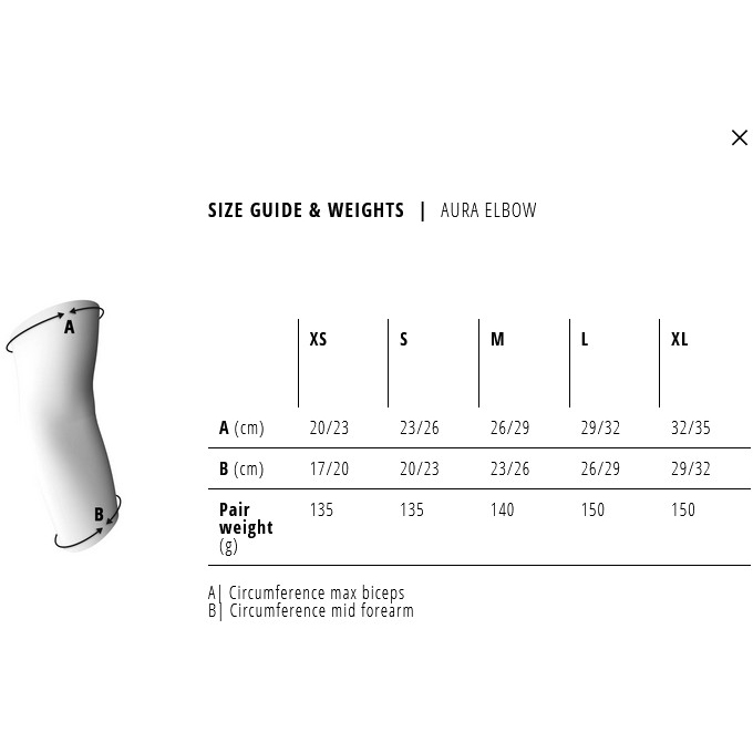 Bluegrass Aura Elbow Protector - black