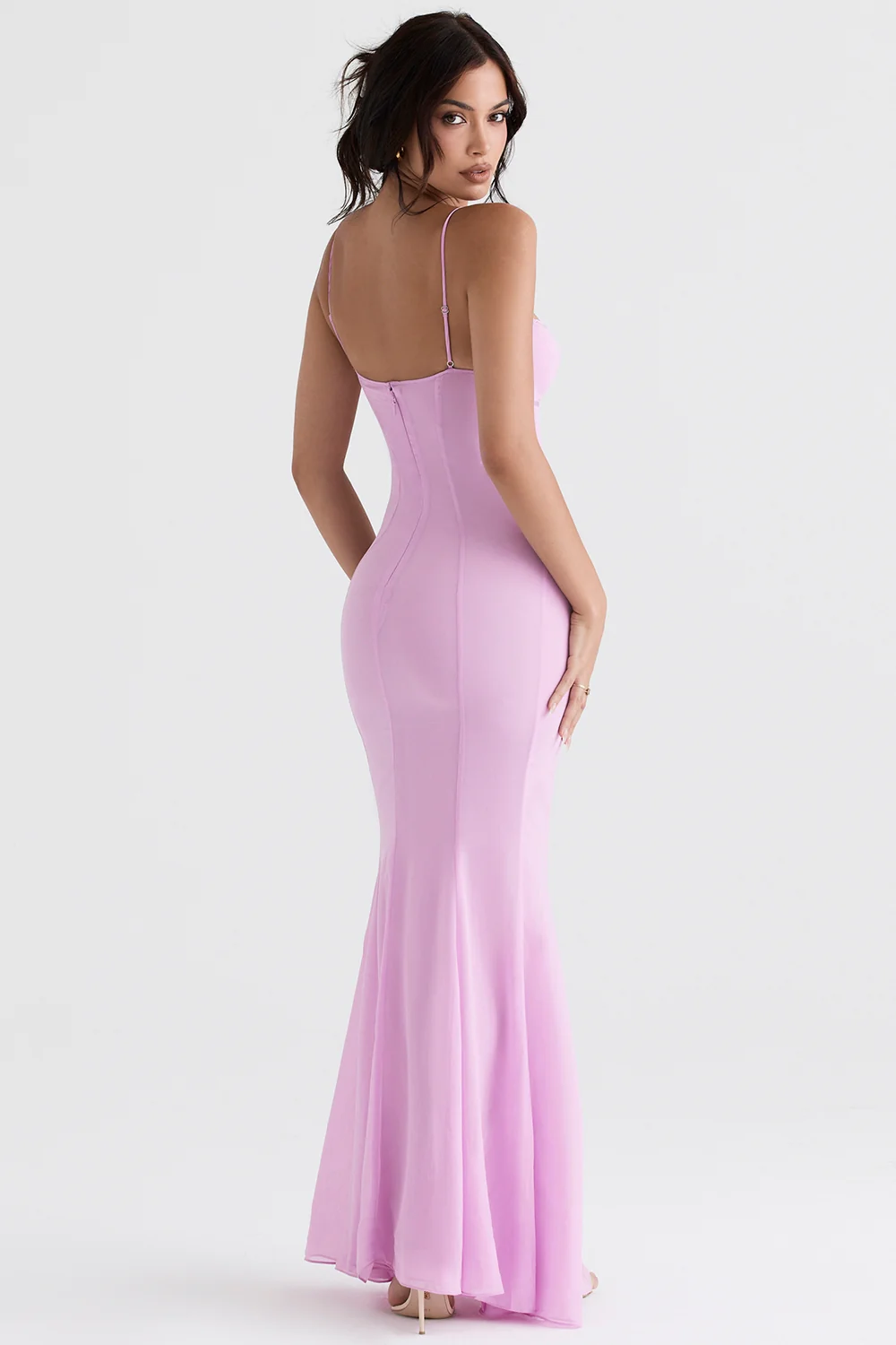 pink maxi dress