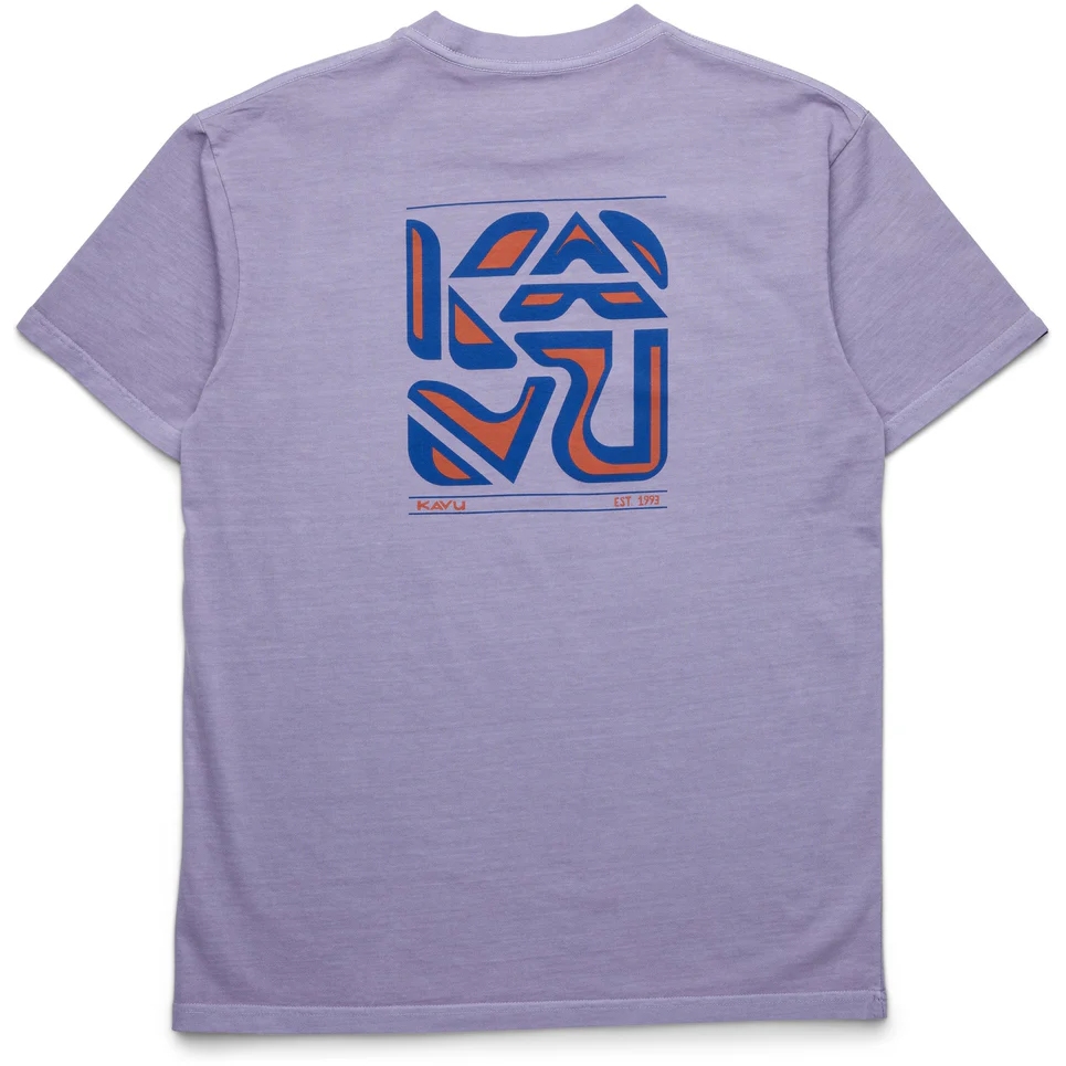 KAVU Cubed T-Shirt Men - Dusted Grape