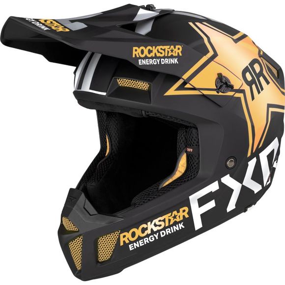 FXR CLUTCH CX ROCKSTAR 2022 cross helmet - BlackRef: FXR0279