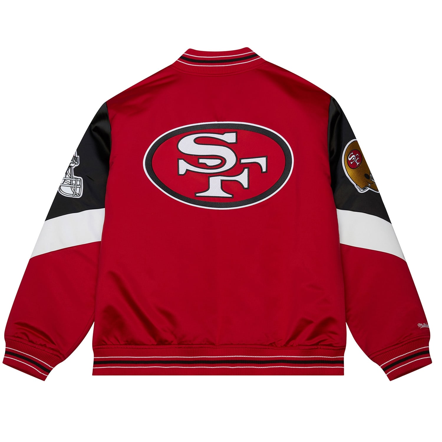 San Francisco 49ers Throw it Back Heavyweight Satin NFL Jacket Red