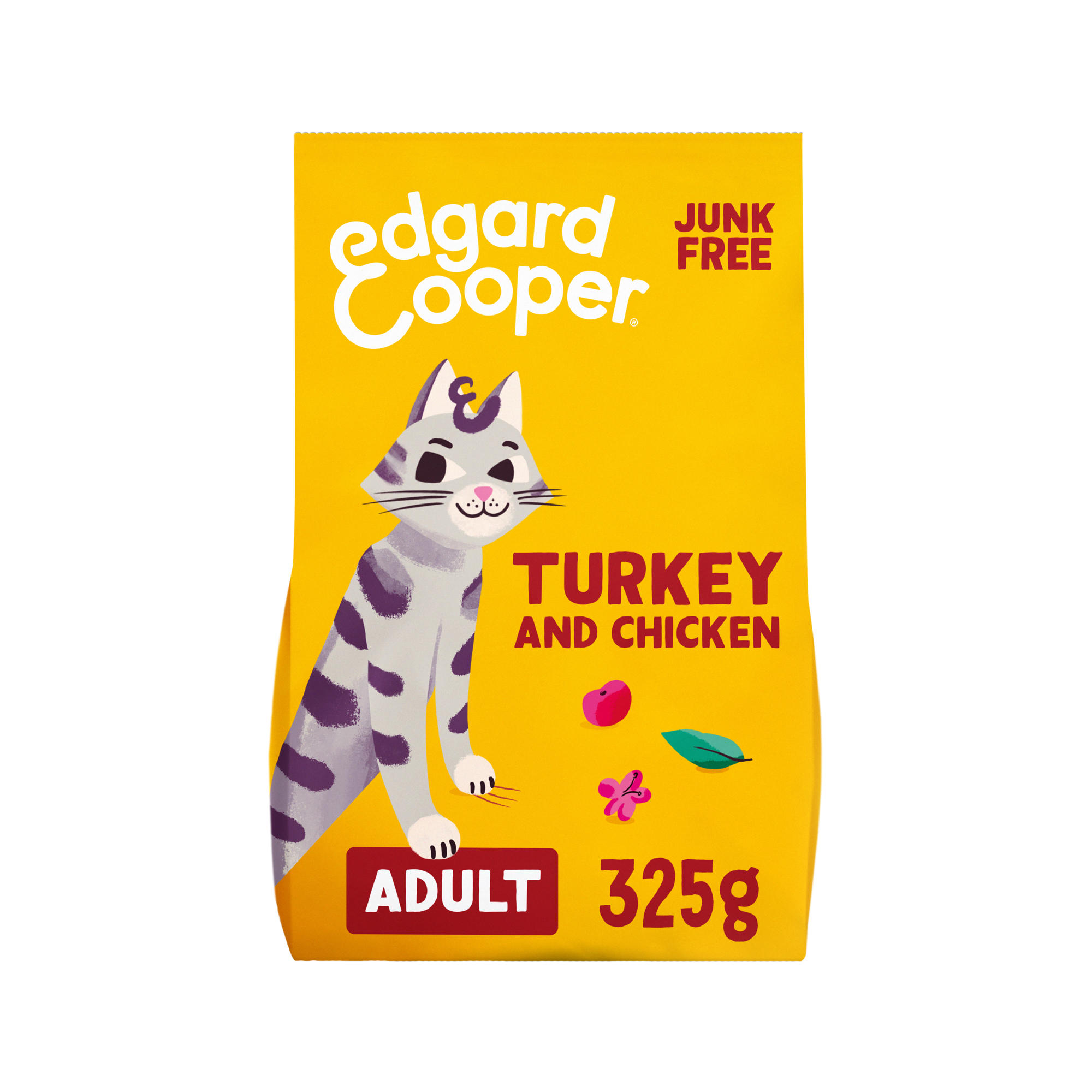 Edgard & Cooper Adult Cat - Free-range Turkey and Chicken - Kibbles - 325 g