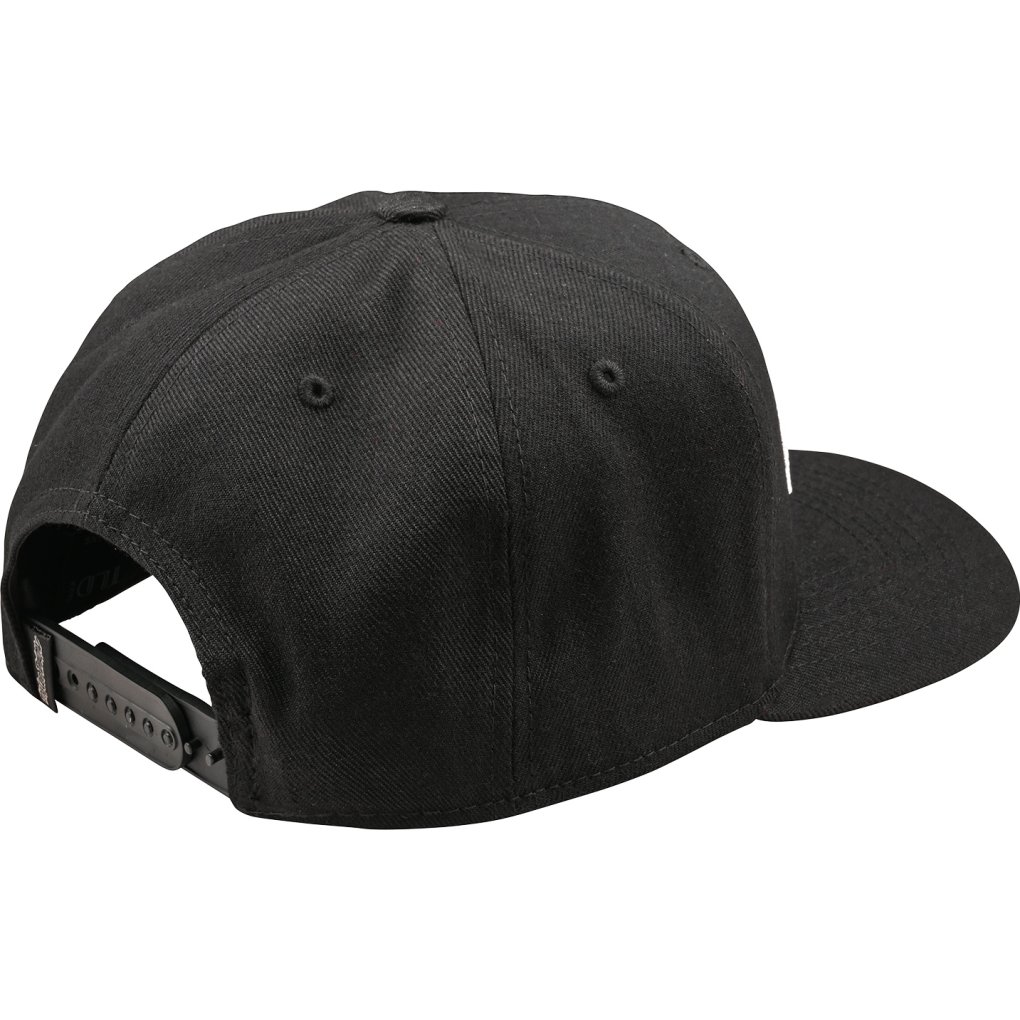 Troy Lee Designs Curved Snapback Cap - Signature Black