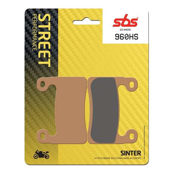 SBS 960HS Sinter Sintered Metal front brake padsRef: SBS6028 / 960070