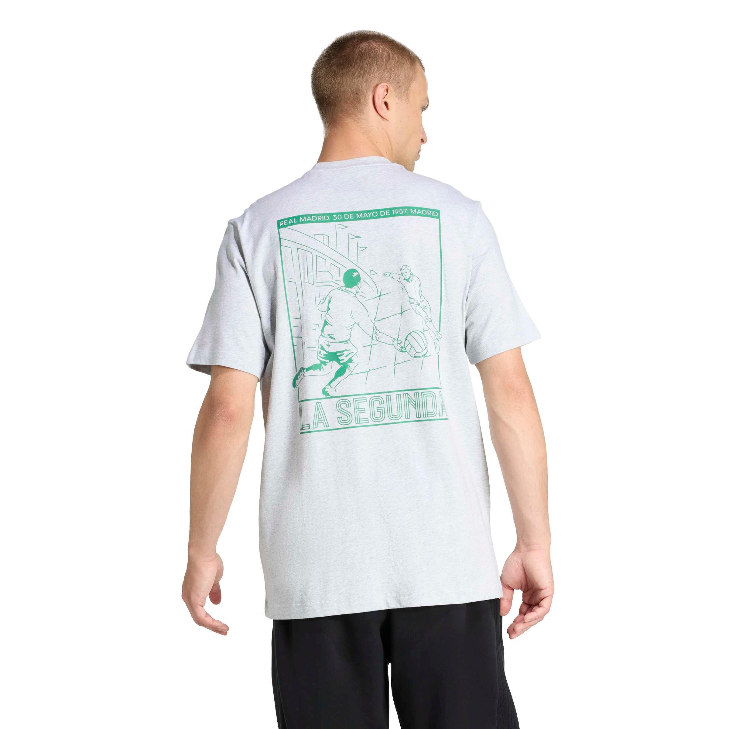 Mens adidas Heritage Pack T-Shirt Grey | 1957