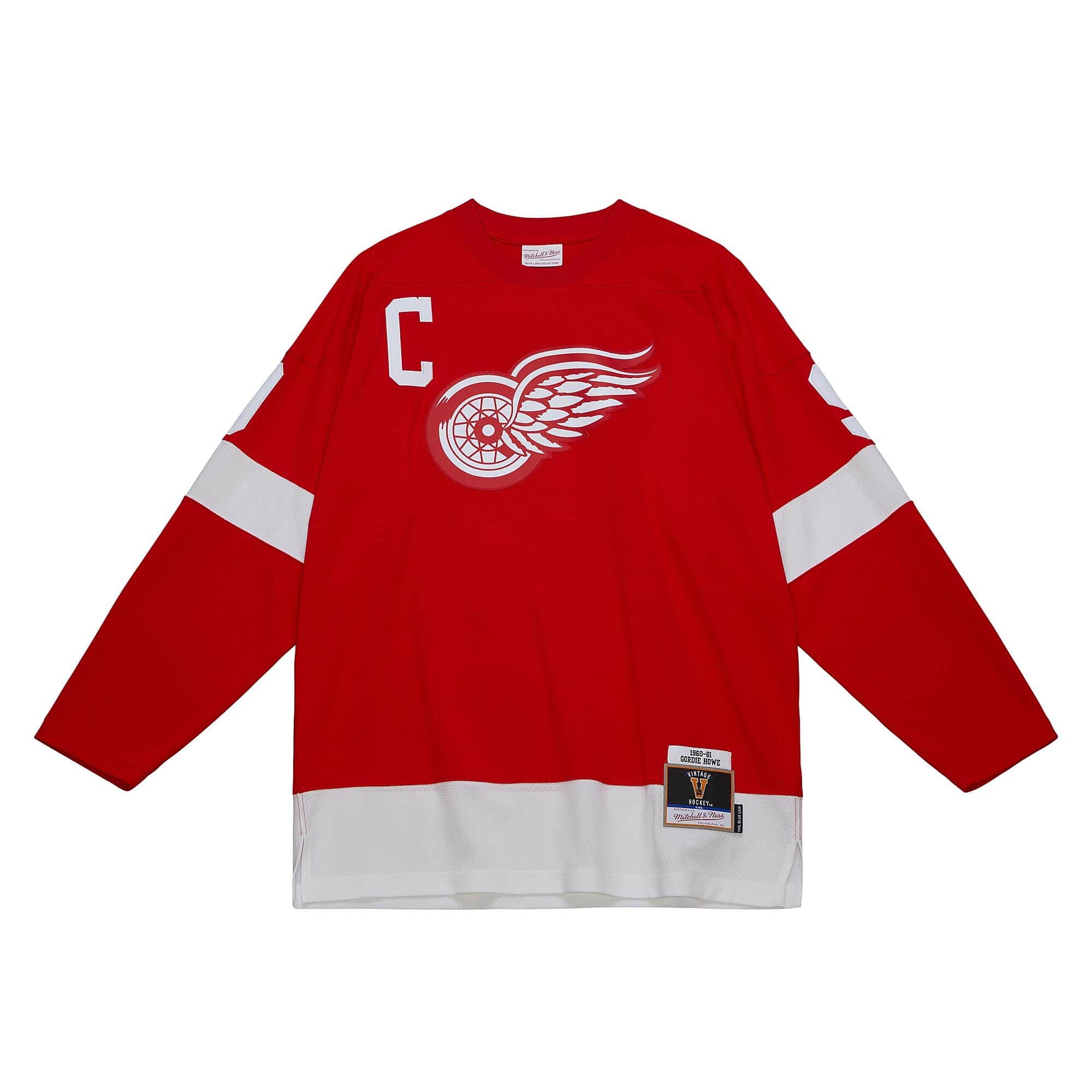 Gordie Howe #9 Detroit Red Wings 1960-61 Mitchell & Ness NHL Jersey