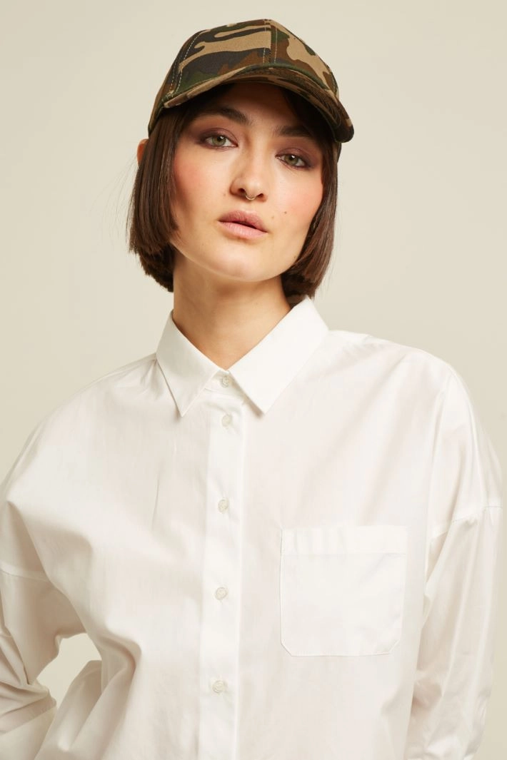 Cotton baseball cap - GREEN KHAKI BROWN