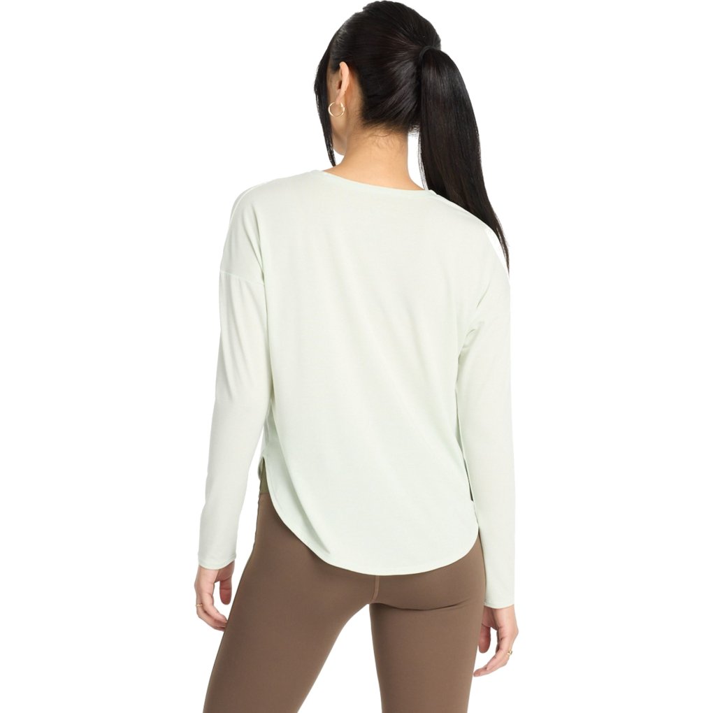 New Balance Drapey Long Sleeve Shirt Women - Natural Mint