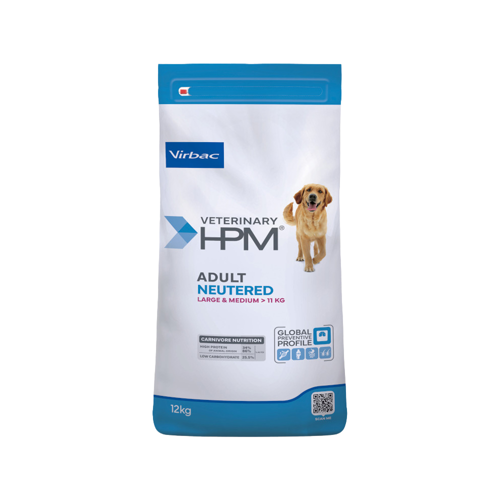 Veterinary HPM -Adult Neutered Dog - Large & Medium -12kg