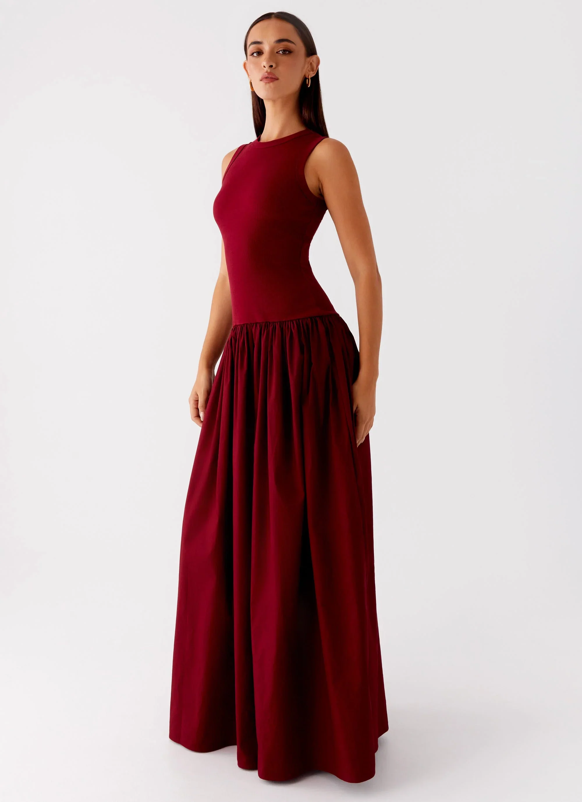 Shivani Maxi Dress - Maroon