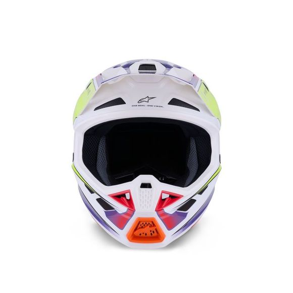 Casque cross Alpinestars S-M7 FUSE 2026 - Blanc / JauneRef : AP4052