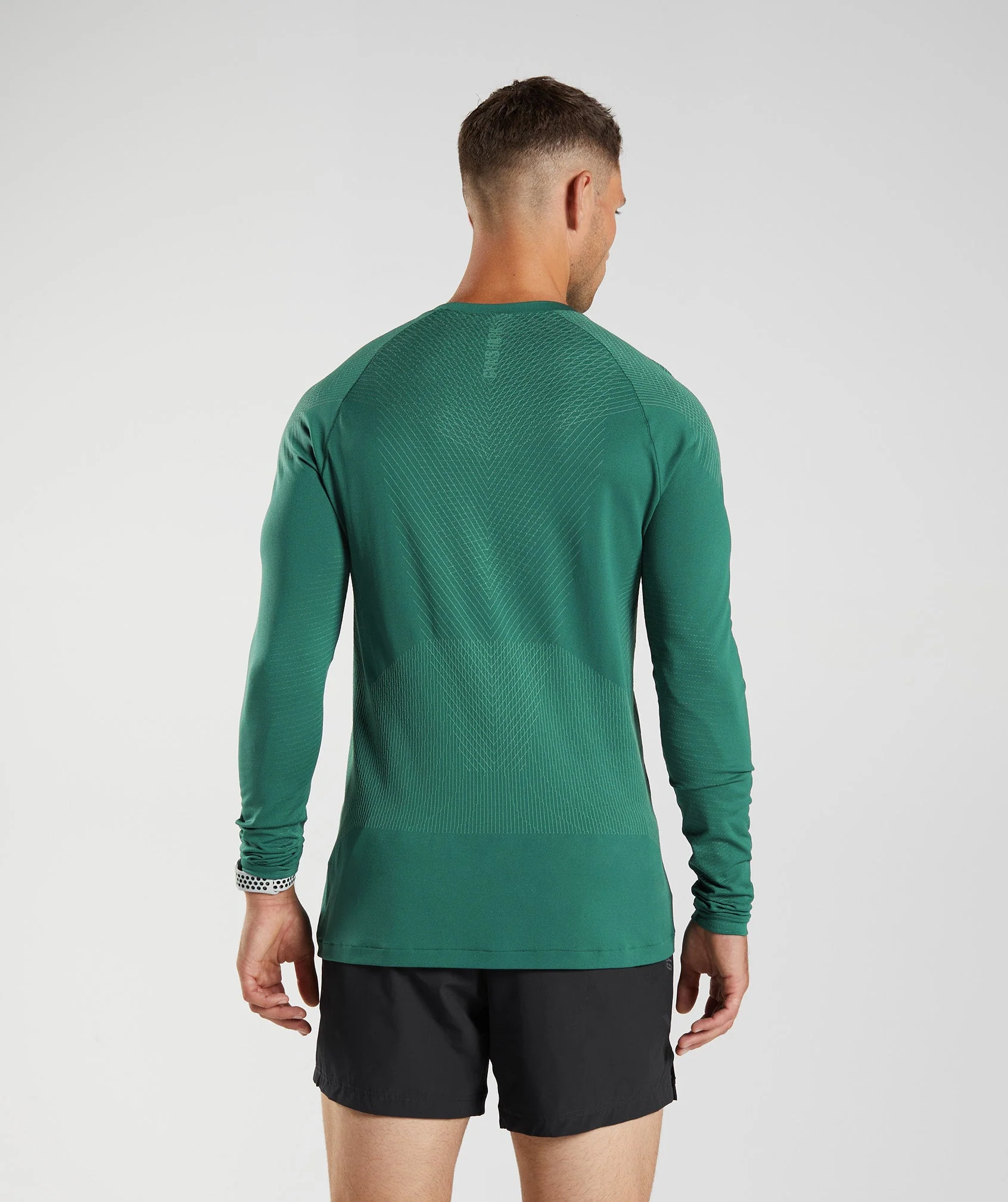 Apex Seamless Long Sleeve T-Shirt Woodland Green/Hoya Green