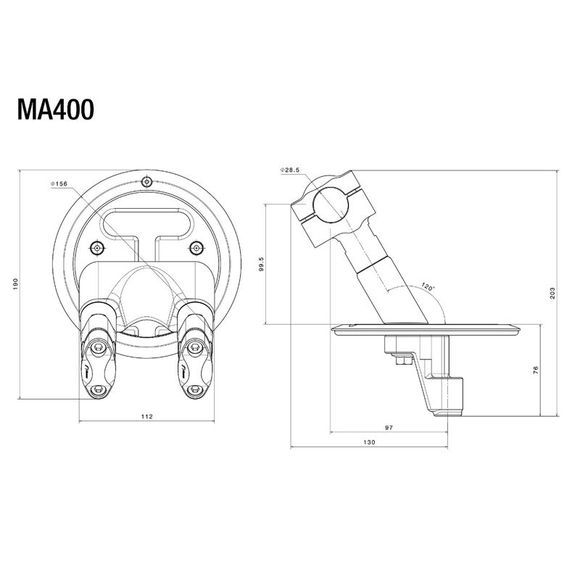 Rizoma Handlebar Clamp for Tapered Handlebars - BlackRef: rz0772 / ma400b
