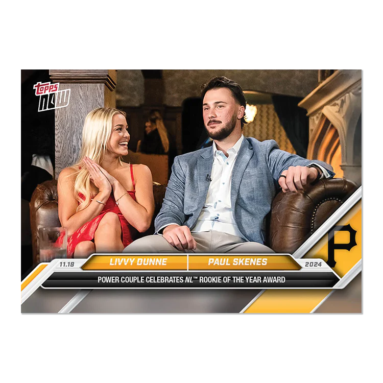 Livvy Dunne/Paul Skenes - 2024 MLB Topps NOW® Card TN-LDPS - LOOK FOR 1/1 DUAL AUTO
