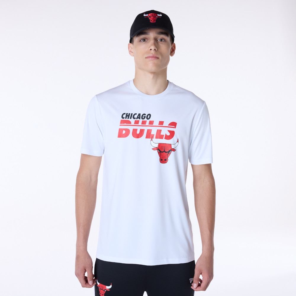 Chicago Bulls New Era Performance NBA T-Shirt White
