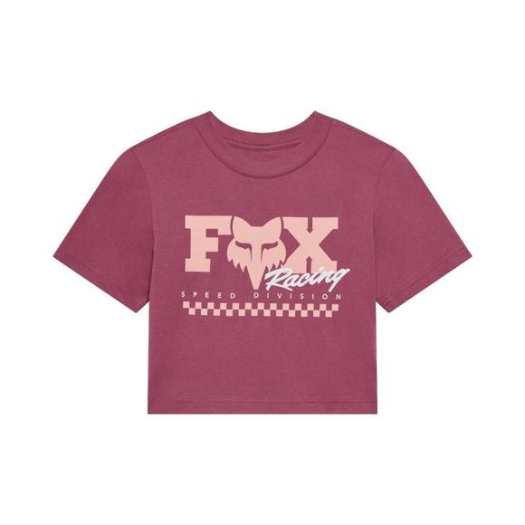Fox CHECKER WOMEN short-sleeved T-shirt - Brown / YellowRef: FX6452