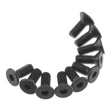 AXA144 Hex Flat Head M3X8mm Black (10) Axial