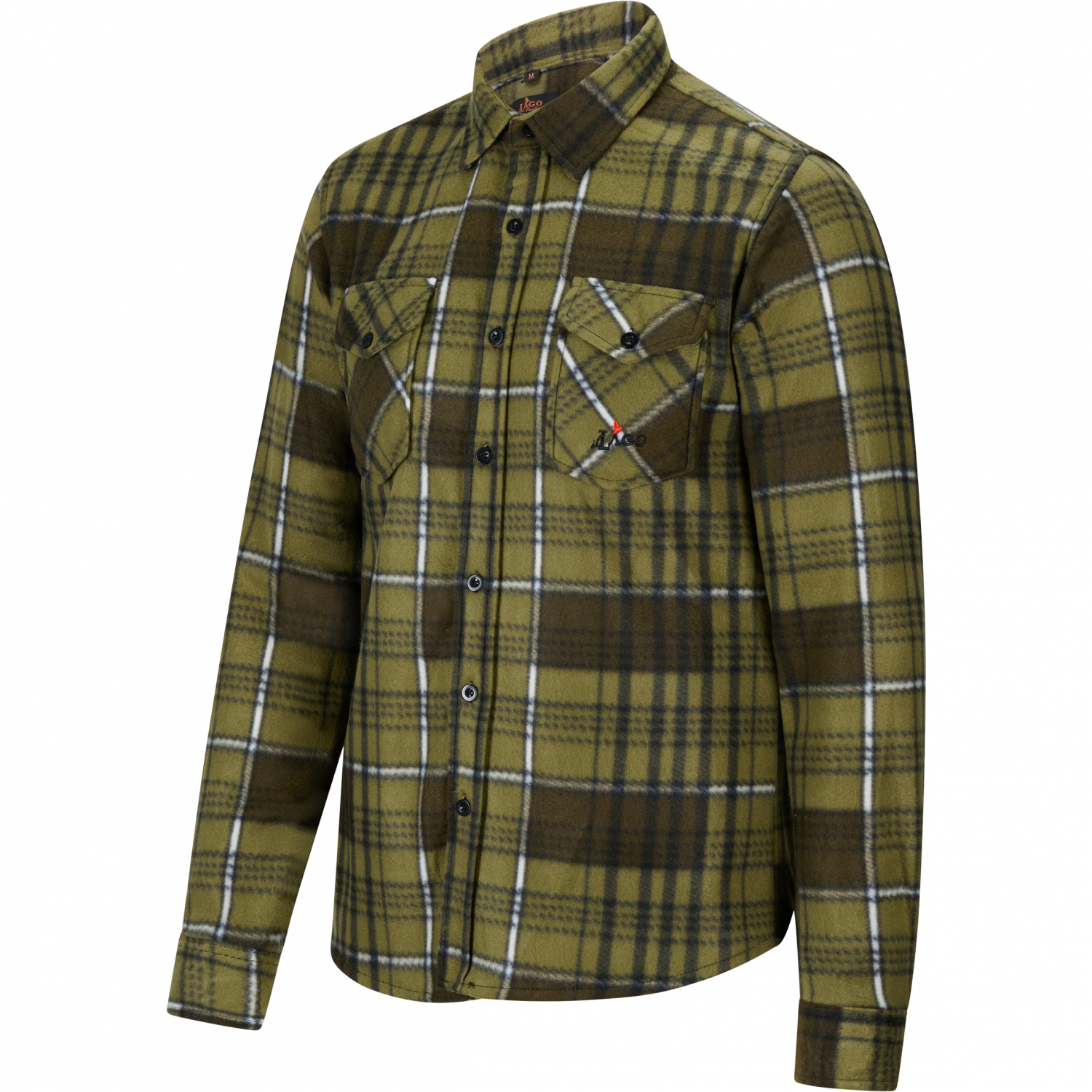 il Lago Prestige Fleece Lumberjack Shirt Vall Men (Olive)