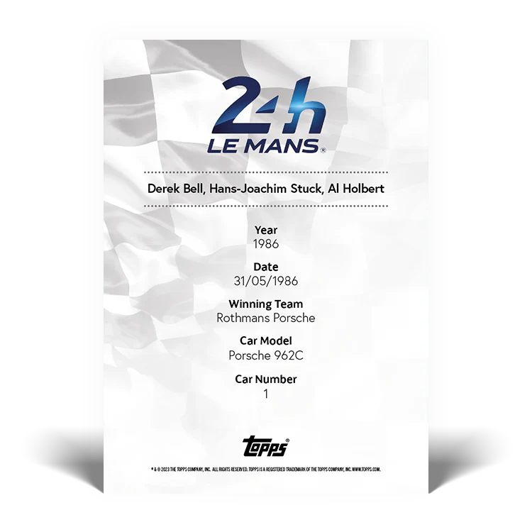 2023 Topps 24H of Le Mans Poster Art #41 - Topps UK
