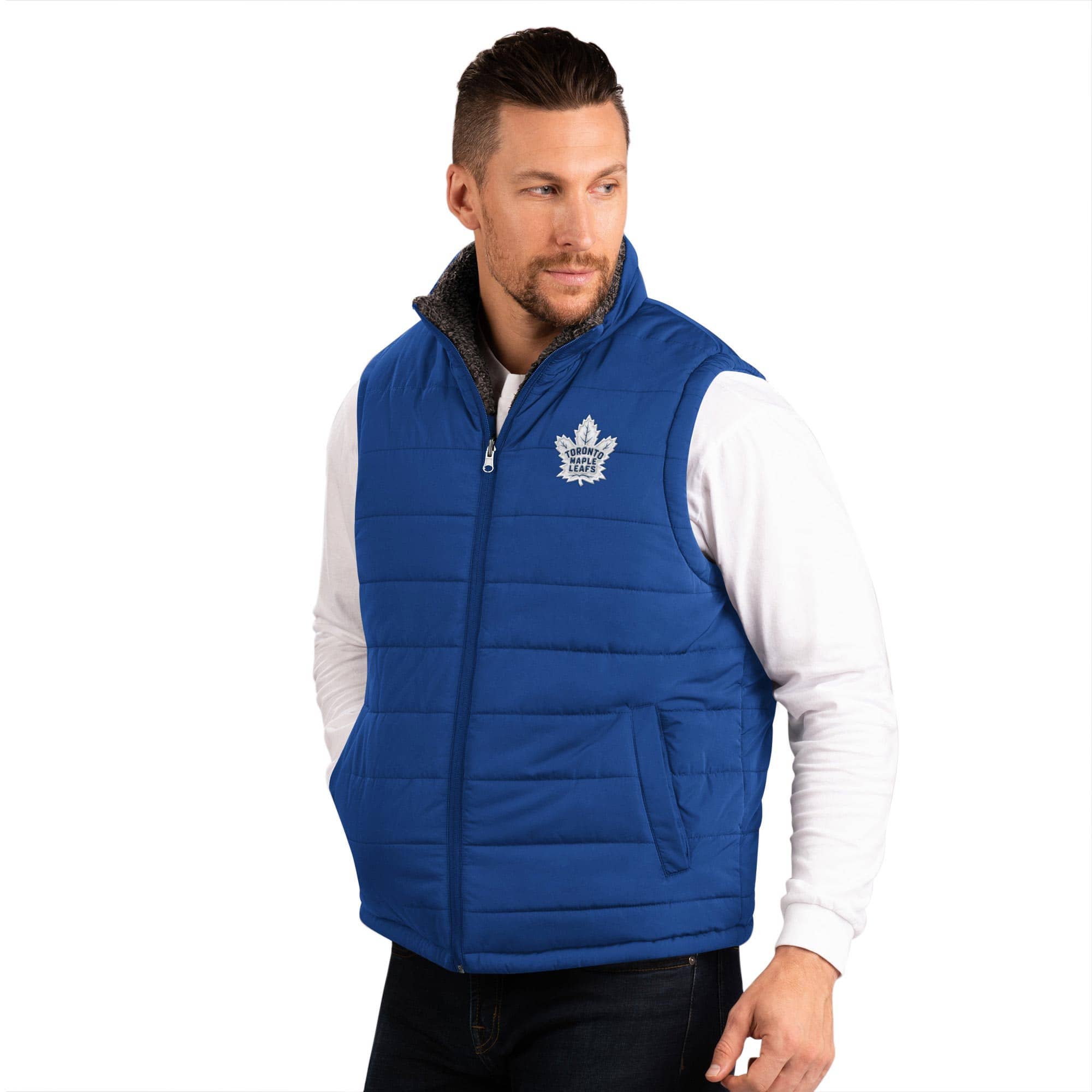 Toronto Maple Leafs G-III NHL Reversible Sherpa Winter Vest