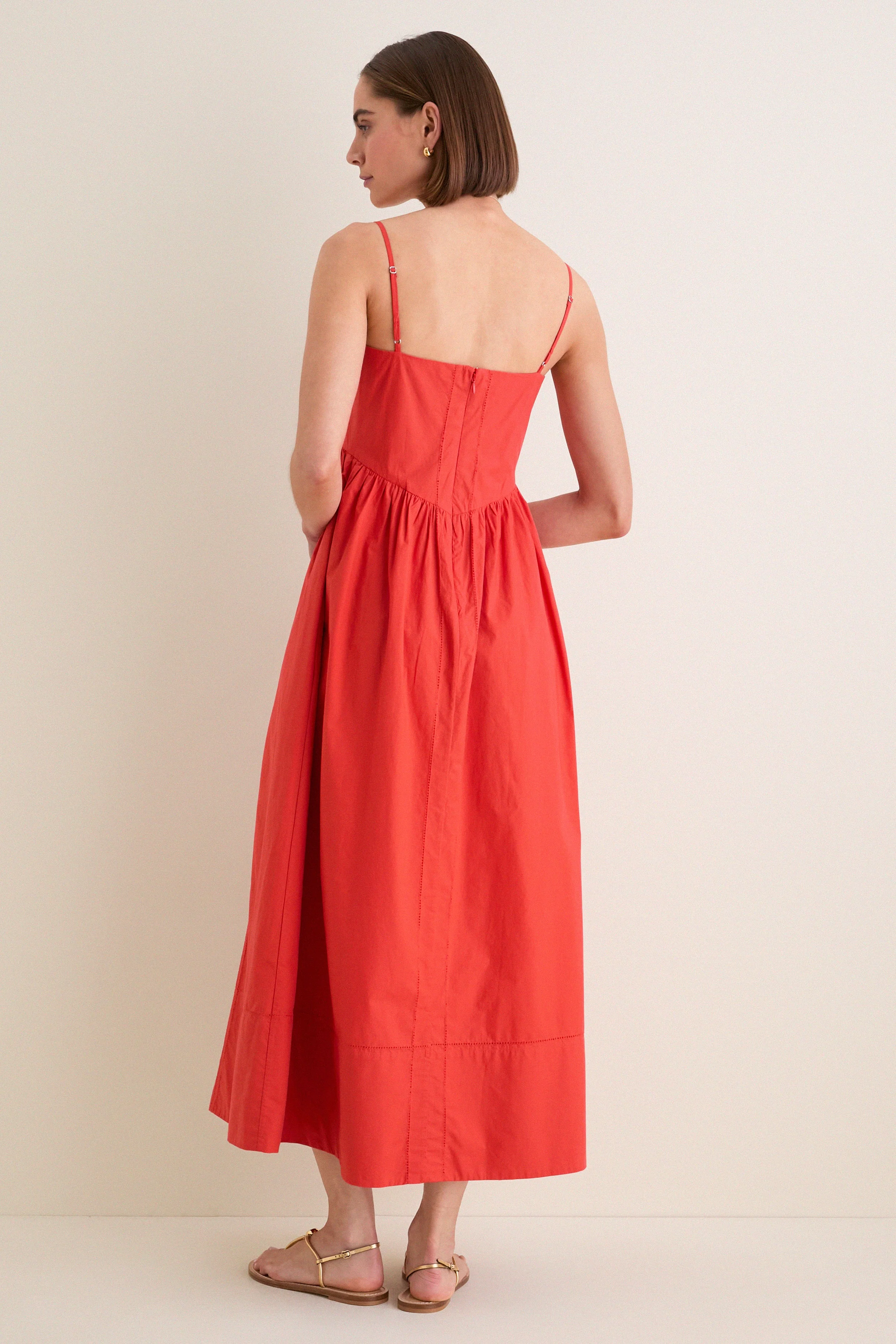 Tomato Peninsula Dress