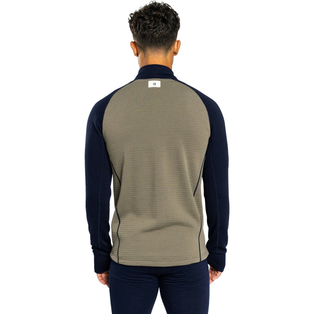 Ulvang Peak Field Half Zip Midlayer Pullover Men - Navy Blue/Bungee Grey