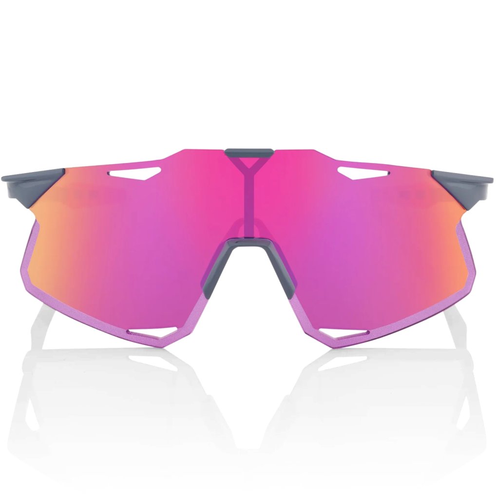 100% Hypercraft Glasses - Tokyo Nights / Translucent Grey  - Purple Multilayer Mirror | Clear