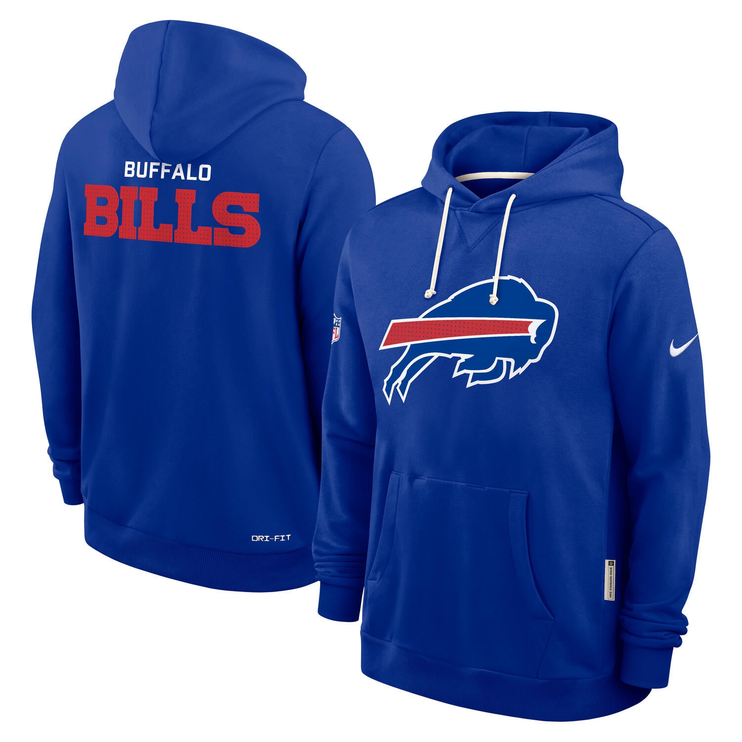 Buffalo Bills 2025 NFL Sideline Standard Issue Hoodie Blue