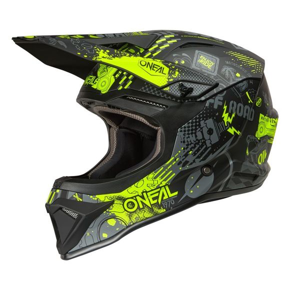 Cross O'Neal 1SRS helmet - Vibrant 2025 - Black / YellowRef: OL2191