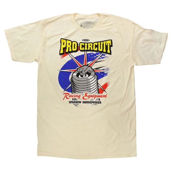 T -shirt short sleeves Pro Circuit sparkplug - yellowRef: PC0078