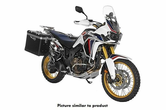 Touratech ZEGA Pro 38/45 suitcase - Gray support included - Black anodizedRef: Trt01715A / 01-402-5737-0