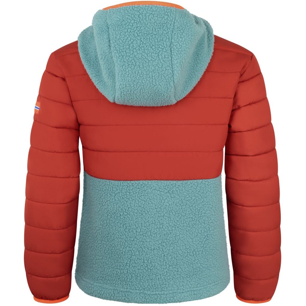 Trollkids Romsdalen Jacket Kids - Carmin Red/Stormy Blue/Mystic Blue